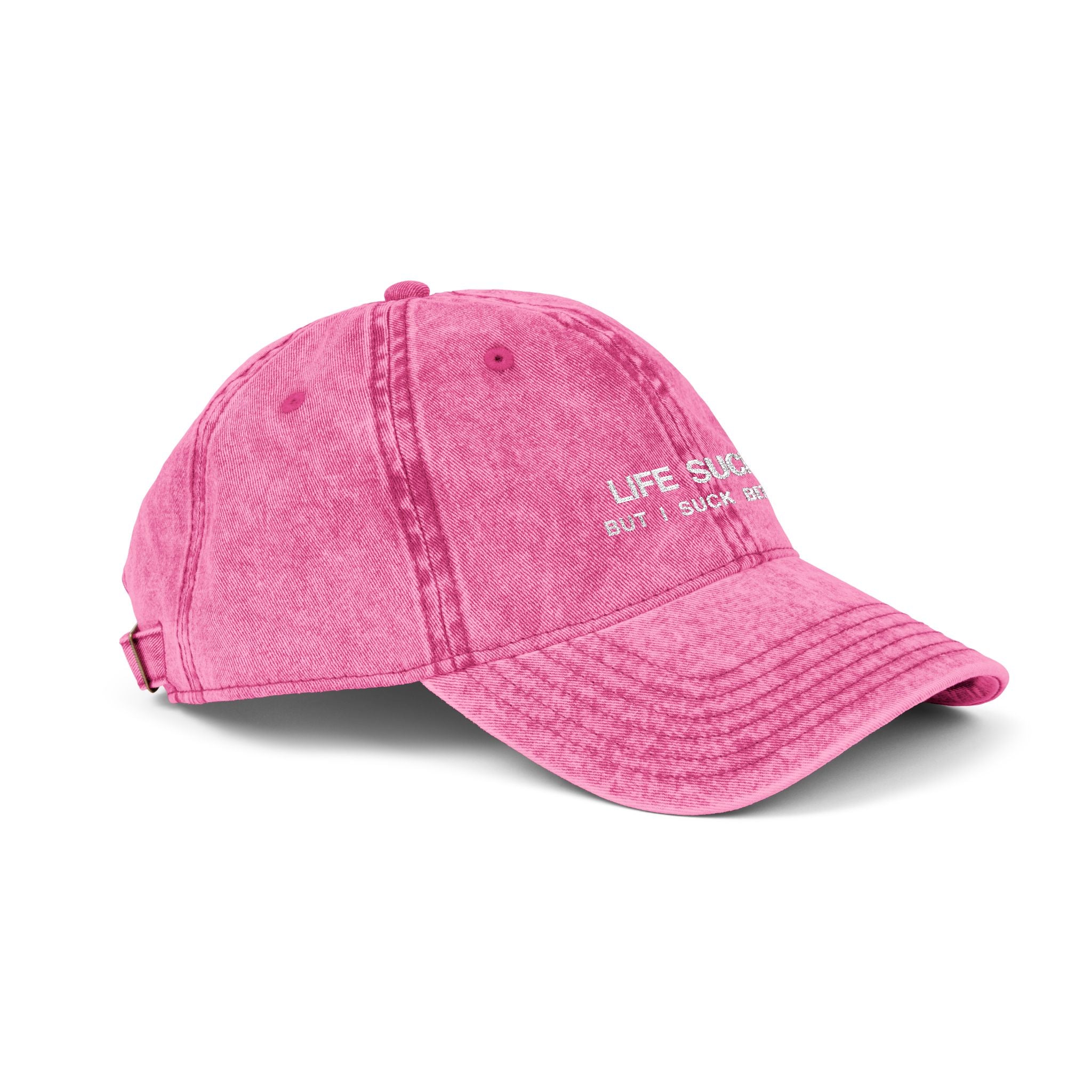 Cap "Life sucks but i suck better"