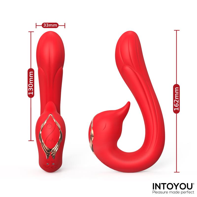 Swana Vibrador con Lengua y Angulo Ajustable