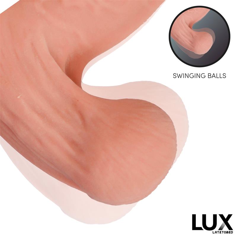 Lars Dildo Triple Densidad con Testiculos Oscilantes 76